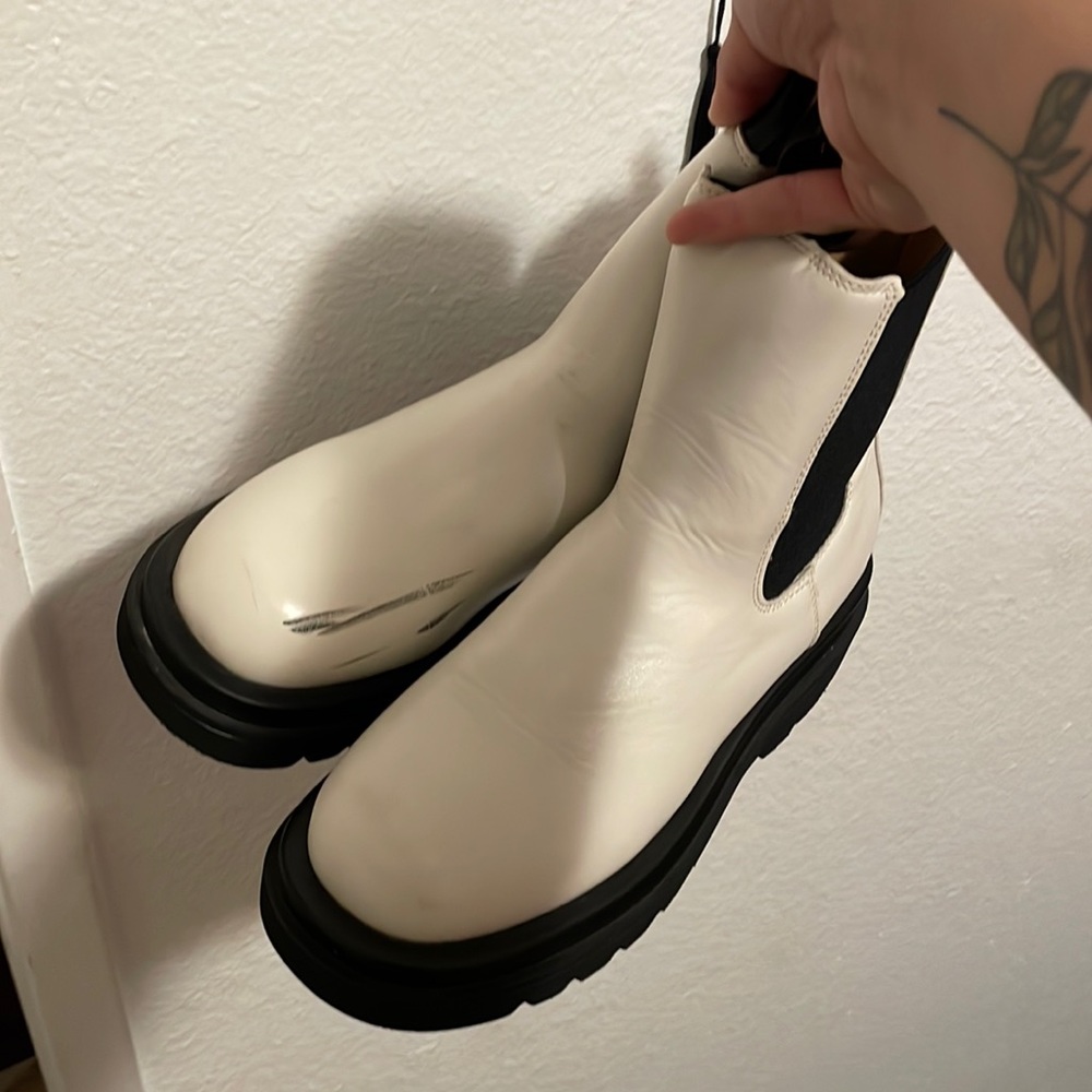 White doc boots